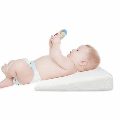 Baby Wedge Pillow Anti Reflux Colic Cushion For Pram Crib Cot Bed Flat Foam UK • £10.49