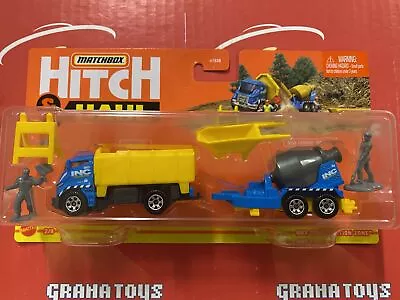 MBX Construction Zone Tilt 'N Tip With Cement 2021 Matchbox Hitch & Haul Mix A • $2.99