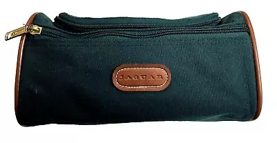 JCP Jaguar Toiletry Accessories Bag Canvas Travel Case Pouch Green 10x5.5” • $9