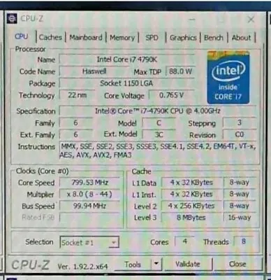 Intel Core I7-4790K ''Haswell'' 4 Core LGA1150 Clock 4.0 - CPU • £299