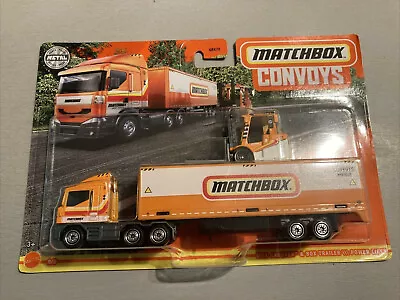 $19.99 • Buy Free Ship Matchbox Convoys Series Matchbox Orange Cab And Trailer & Fork Truck