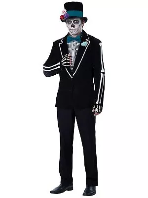 EL Novio Muerto Day Of The Dead Groom Mexican Spanish Deluxe Mens Costume • $59.95