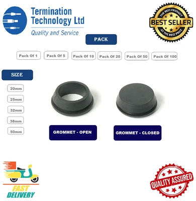 £65.99 • Buy Rubber Grommets Blanking Blind Open / Closed Grommet Plugs