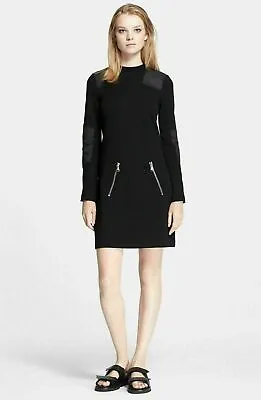 MARC BY MARC JACOBS Jayden Galaxy Wool Blend Shift Dress SZ M Black • $134.40