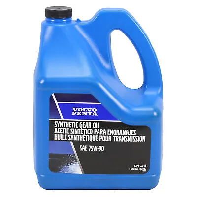 Volvo Penta New OEM 75W-90 Synthetic Transmission Gear Oil 1 Gallon 1141680 • $105.72