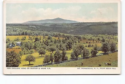 Views Boston & Maine R. R. Mt Mondadnock Beech Hill NH UDB Postcard Vtg • $7.88