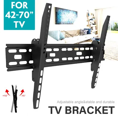 $11.69 • Buy TV Wall Mount Bracket Tilt Slim LCD LED 32 40 42 47 50 55 60 62 65 70 Inch AU