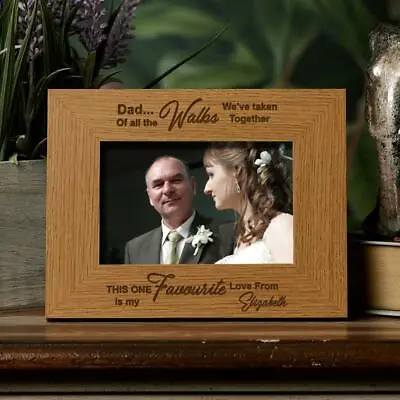 Personalised Father Of The Bride Photo Frame Gift Landscape FW681 • £13.99