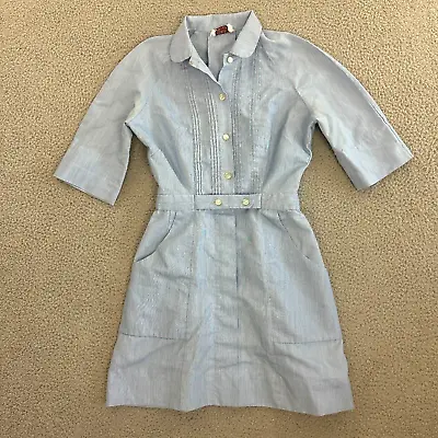 Vintage Uniform Dress Womens Small Waitress Maid Housekeeper Nurse 70s • $44.54