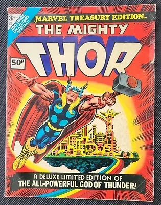 Marvel Treasury Edition Mighty Thor #3 - Marvel Comics - 1974 • £0.99