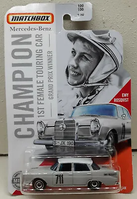 Matchbox 1962 Mercedes-Benz 220 SE Sedan  Champion Grand Prix Winner Ist Female • $3.99