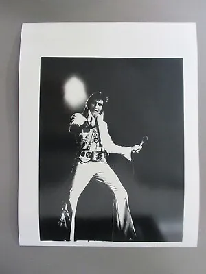 Elvis Presley Black & White 8 X 10 Glossy Promo Photo LIVE ! • $5.99