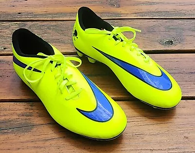 Nike Hypervenom Phelon FG Soccer Cleats - Sz 10.5 (599809-758) Yellow & Blue • $75