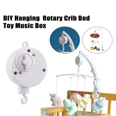 Crib Music Box Wind-up 0-3 Years ABS Accessories Baby Cot Bed Replacement • £5.75