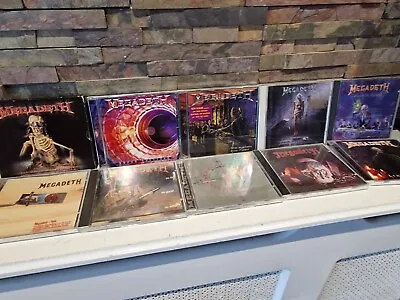 Megadeth X 10 CD Album Bundle. (thirteen Rust In Peace System Failed Risk...) • £59.99
