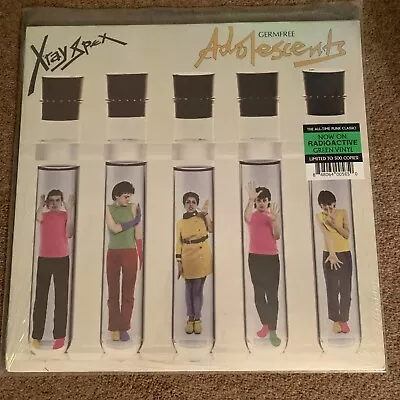 X-RAY SPEX ‎Germfree Adolescents GREEN COLOR VINYL LP Sealed Ltd/Ed Of 500 • £149.99