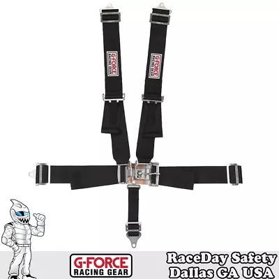 G-Force Racing Gear 6000 L&L 5-Point Pull-Down Harness Black SFI 16.1 June 2026 • $109