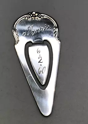 Vintage S. Kirk & Son Sterling Silver Book Mark 2.5  X 1  1/8  • $29