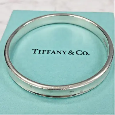 Tiffany & Co Bracelet Genuine SV925 Bangle Women Silver 2.25in Rare Vintage • $335.09