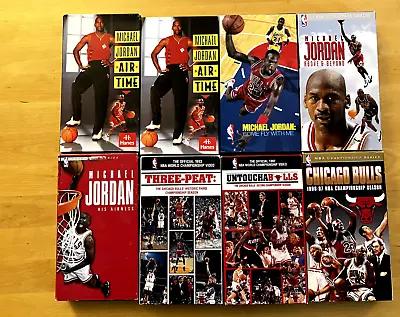 Vintage Lot 8 Video VHS Chicago Bulls MJ Michael Jordan Tapes • $30