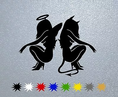 STICKER PEGATINA DECAL VINYL Sexy Angel And Devil Girls  • $5.89