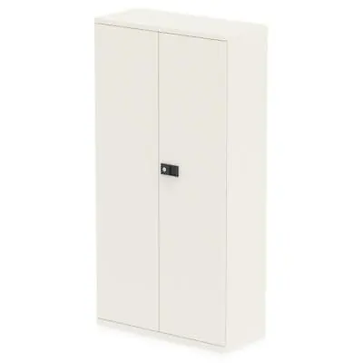 £349.15 • Buy Qube By Bisley 2 Door Stationery Cupboard With Shelves Chalk White BS0029