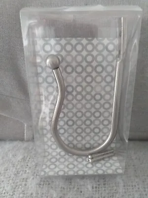 LARGE STYLISH CURTAIN HOLD BACK Metal Tie Tassel Arm Hook Loop Holder Ball End • £2.50