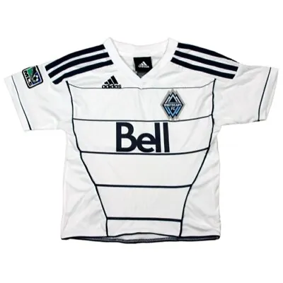Adidas MLS Soccer Vancouver Whitecaps Toddlers Home Team Jersey White • $16.99