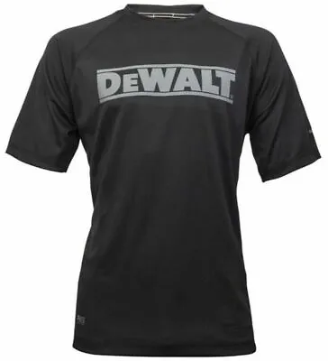 DeWALT Easton Black Lightweight Moisture-wicking Polyester Work T-shirt • £14.90