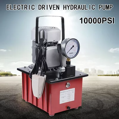 750W 63MPa Electric Hydraulic Driven Pump Single Acting Manual Valve 10000PSI  • $222.31