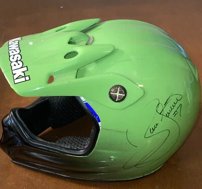 $129.99 • Buy James Bubba Stewart Signed Motocross Legend Mini Helmet Kawasaki #7 Autograph