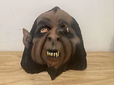 VTG 2000 The Paper Magic Com. Scary Werewolf Halloween Face Mask • $12.79