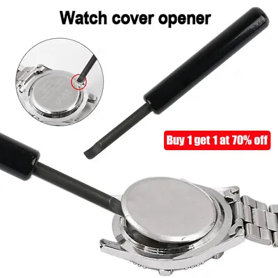 Watch Back Remover Tools Case Opener Lever Battery Change Pry Snap Metal Repair • £3.38