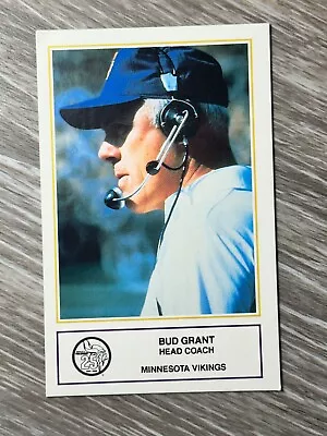 1985 MINNESOTA VIKINGS Crime Prevention MCPOA Tip Card #2 / Bud Grant Head Coach • $11