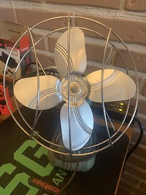 Vintage Art Deco Desk Fan Made-Rite Corp. MCM - Tested Working • $50