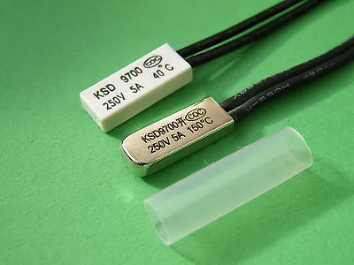 £2.50 • Buy KSD 9700 Temperature Switch Thermostat Thermal Protectors. 40 To 150 Degrees