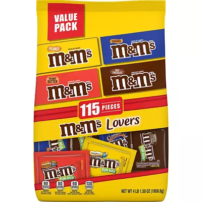 M&M's Chocolate Candy Fun Size Bulk Variety Pack 115 Ct. - BULK - FREE SHIPPING • $32.99