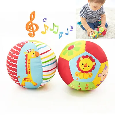 Soft Cloth Rattle Ball Baby For 0-36 Months Stuffed Baby Play Ball Sensory  Ls • £5.65