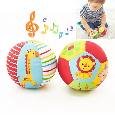 Soft Cloth Rattle Ball Baby For 0-36 Months Stuffed Baby Play Ball Sensory T  ZD • £6.82