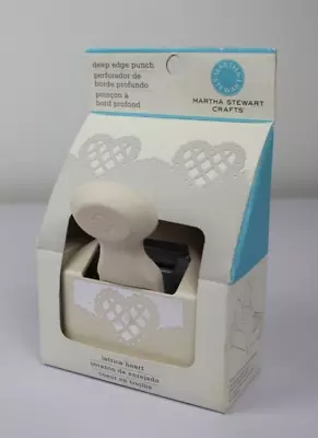 Martha Stewart Lattice Heart Deep Edge Punch New In Box • $26.99