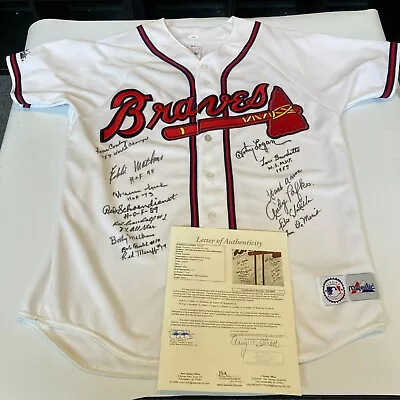 Beautiful 1957 Milwaukee Braves World Series Champs Team Signed Jersey JSA COA • $4995