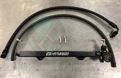 K Swap 6AN Fuel System EG EK DC2 SARD Style Regulator K Tuned Black Fuel Rail • $349.95