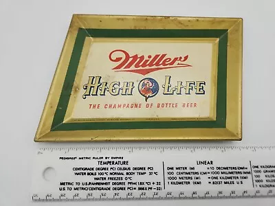 Vintage 1951 Tin Litho Miller Beer Tip Tray Brewing Co. Advertising High Life • $13.34