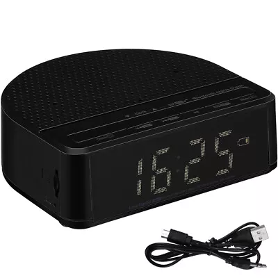 AM-FM Red LED Display With Snooze Function Music Or Alarm Clock Radio Speaker AU • $22.89