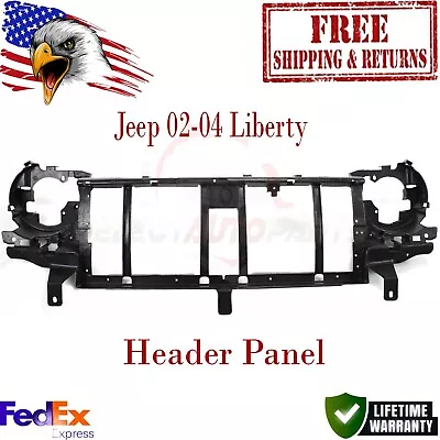 New Header Panel Jeep 02-04 Liberty Grille Reinforcement ABS Plastic • $80.79