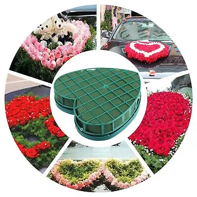 Foams Mud Flower Arrangement Oasis Heart Shape Floral Foam For Florist Party • £14.57