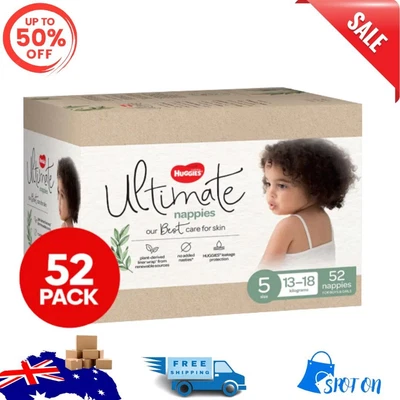 $54.99 • Buy Huggies Nappies Ultimate Size 5 Walker 13-18kg Nappies Jumbo 52pk