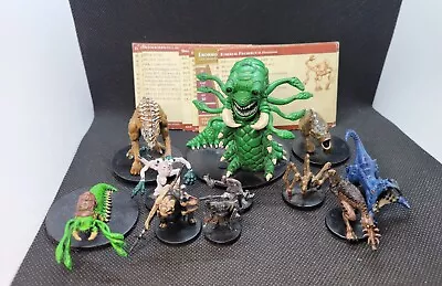 WOTC D&D Miniatures Aberrations Lot With Cards Dungeons & Dragons 11 Minis • $44.99