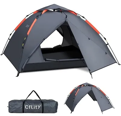 Camping Tent Automatic 2-3 Man Person Instant Tent Pop Up Ultralight Dome Tent 4 • $37.99
