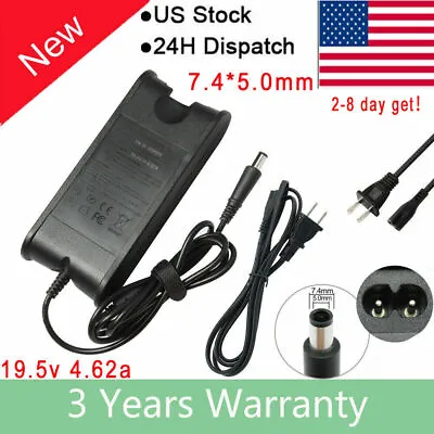 $11.99 • Buy 19.5V 4.62A 90W AC Adapter Charger Power Supply Cord For Dell Laptop Computer FS